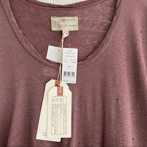 Current Elliott The Girlie Tee SIZE 1 (small) - Picture 9 of 12